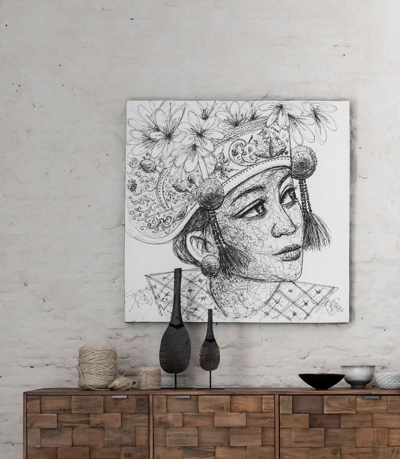 Kunstwerk Kadek "Balinesisches Mädchen" 